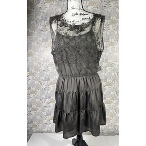 Free People Black Lace Overlay Jumpsuit